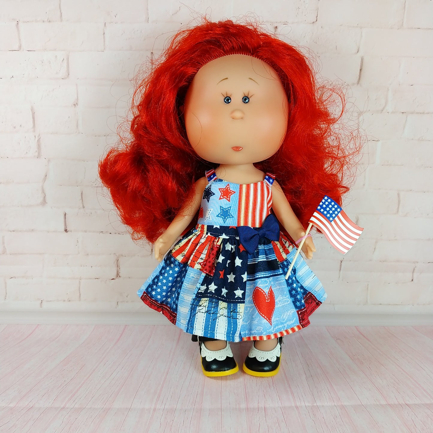 Dress for Doll Mia 12'' July 4th Independence Day Style