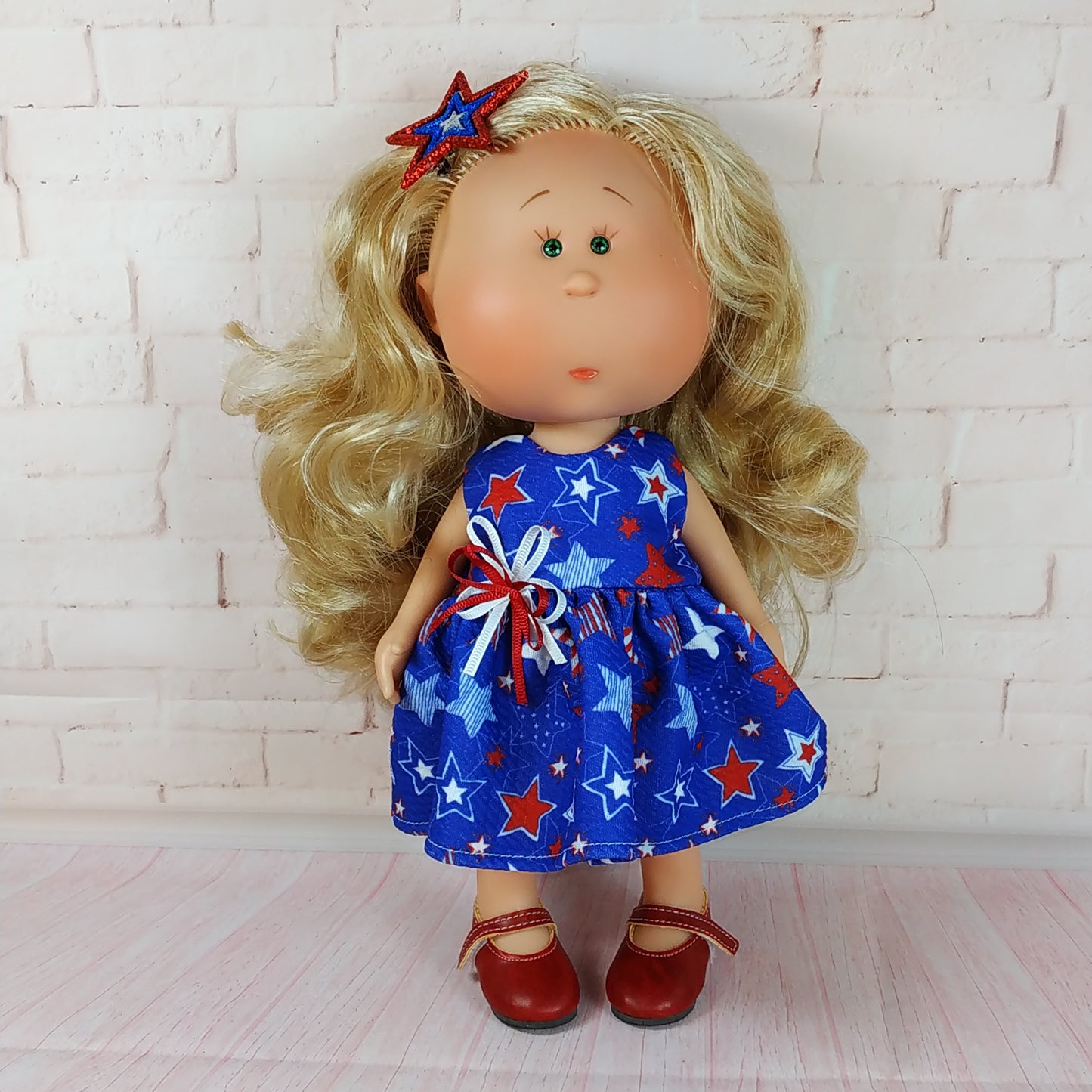 Dress for Doll Mia 12'' July 4th Independence Day Style