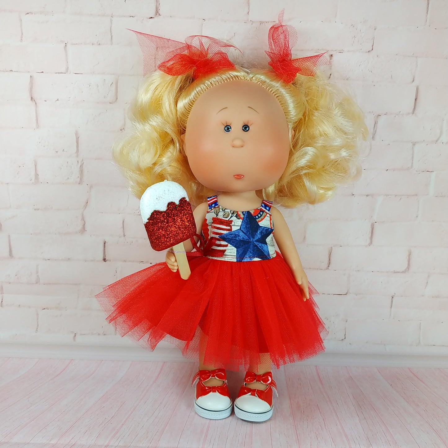 Dress for Doll Mia 12'' July 4th Independence Day Style