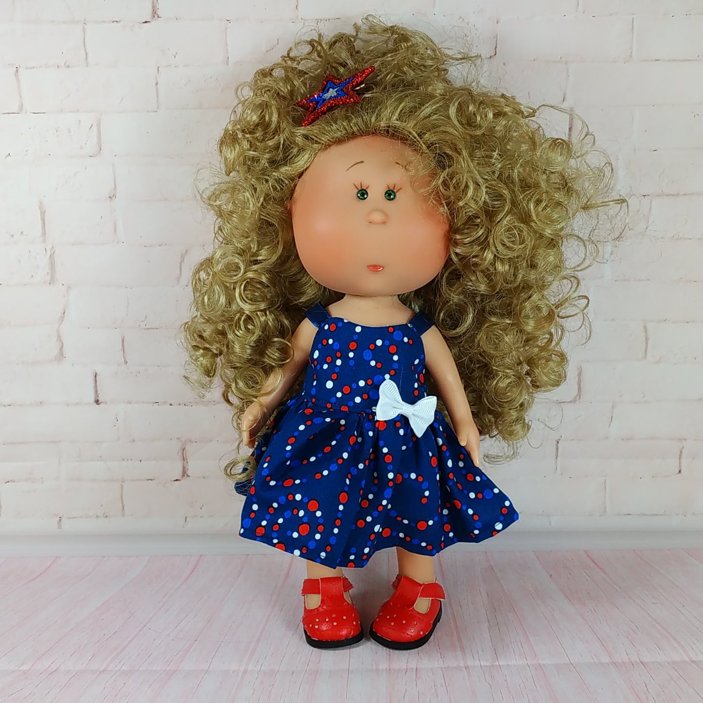 Dress for Doll Mia 12'' July 4th Independence Day Style