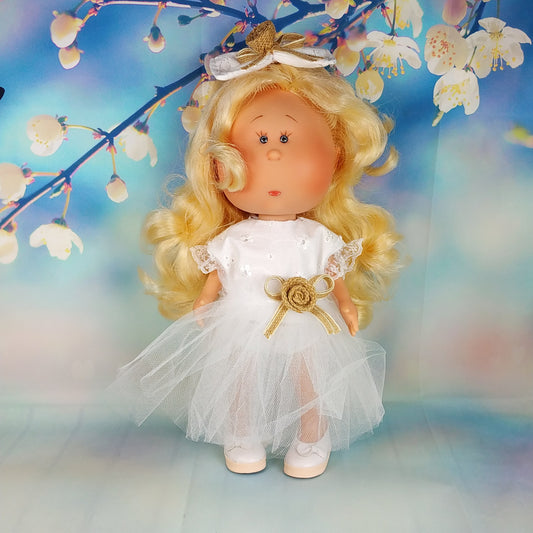 White Dress for dolls Mia Modern Outfits