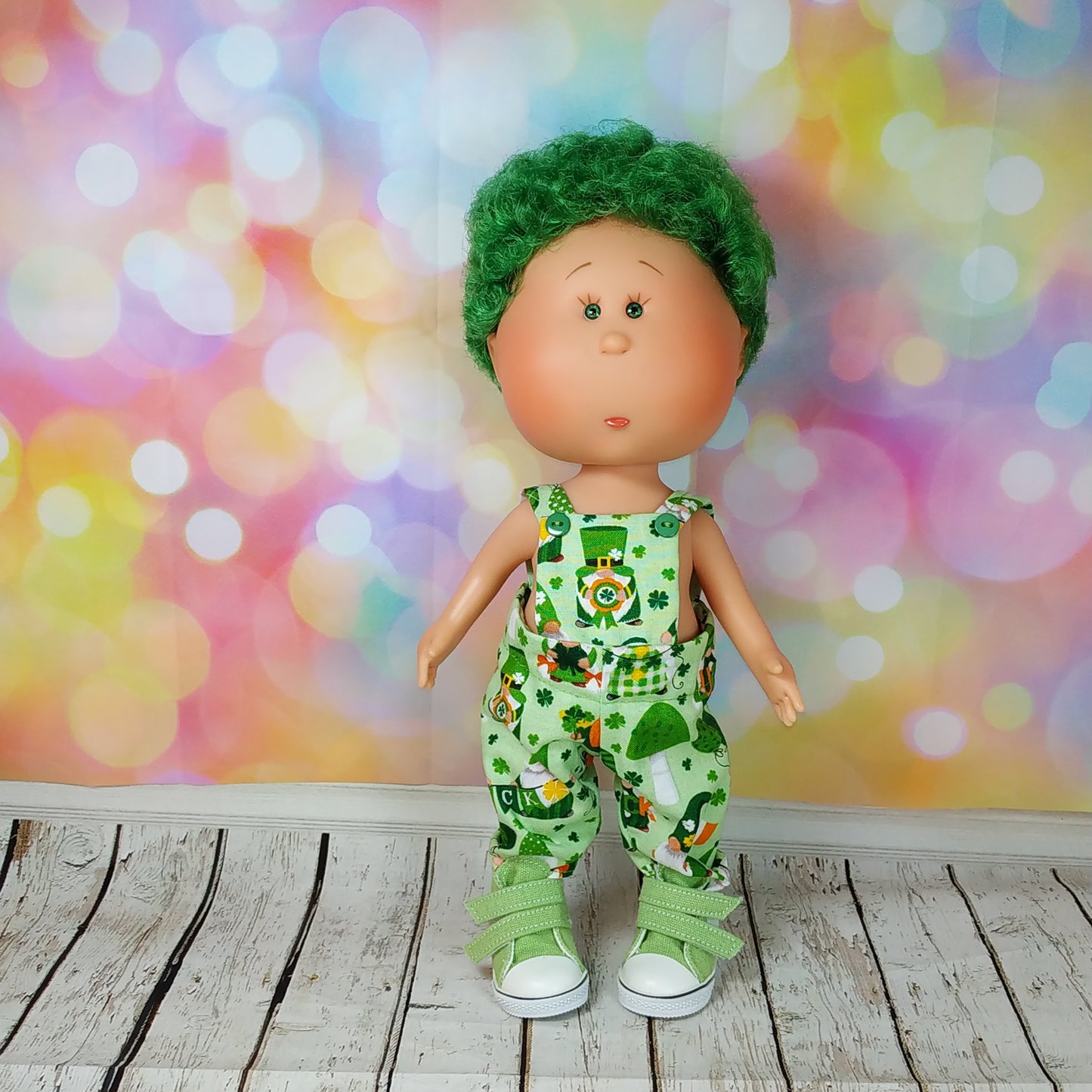 St Patrick's Day Dress Romper for dolls Mia and Mio