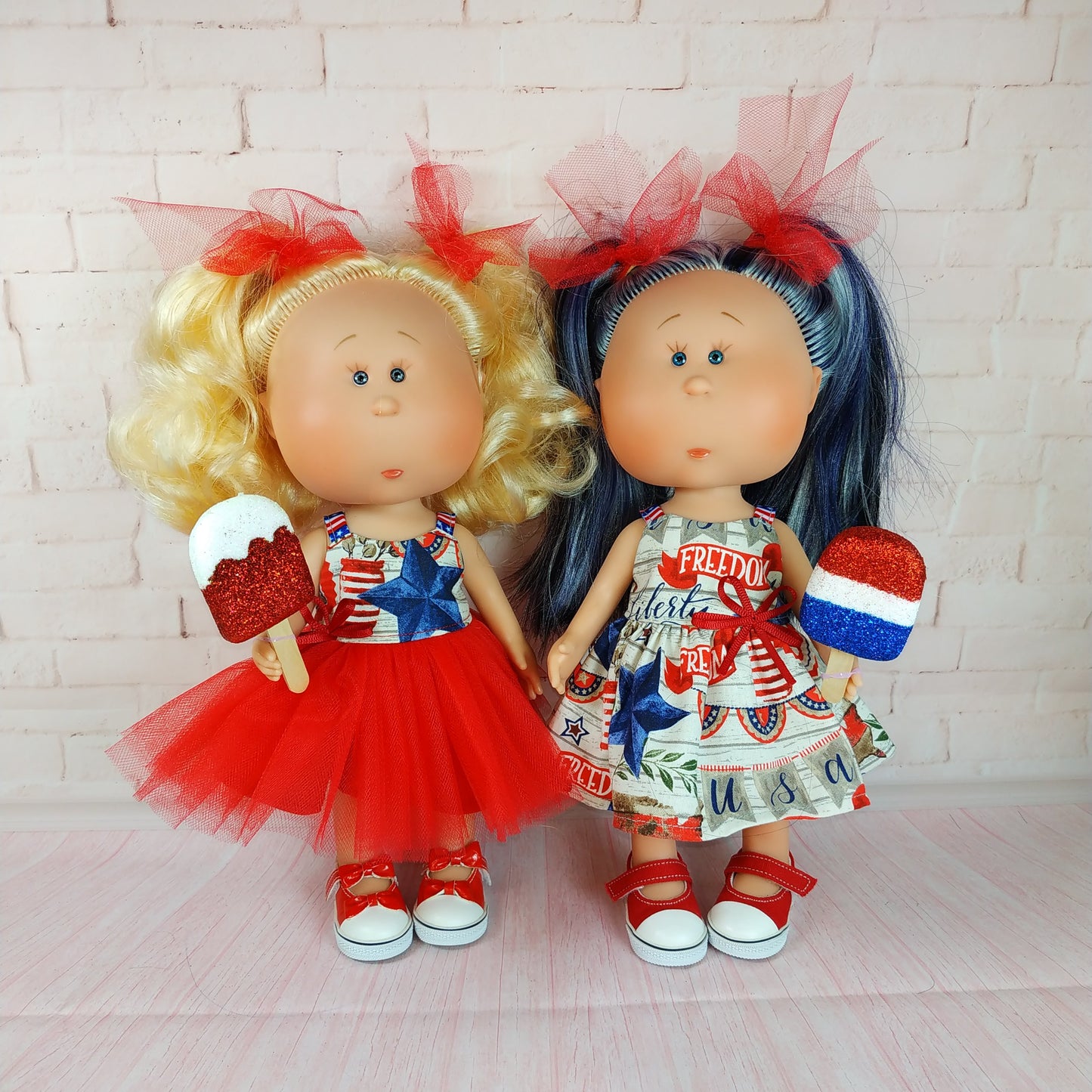 Dress for Doll Mia 12'' July 4th Independence Day Style