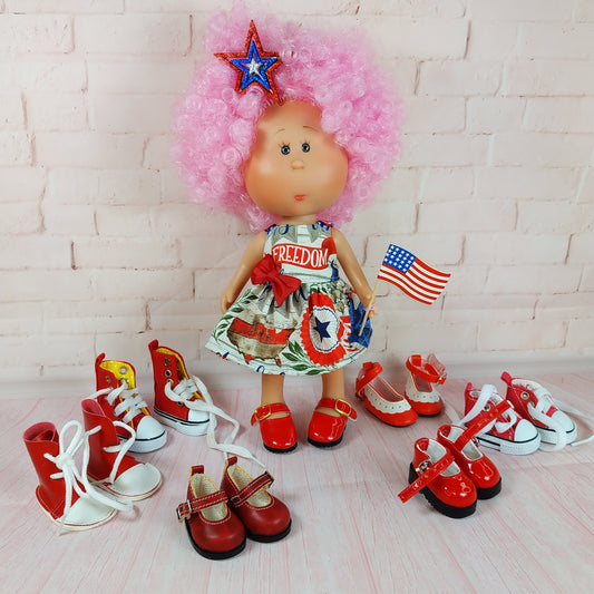 Red Shoes for Mini Doll Mia 9''