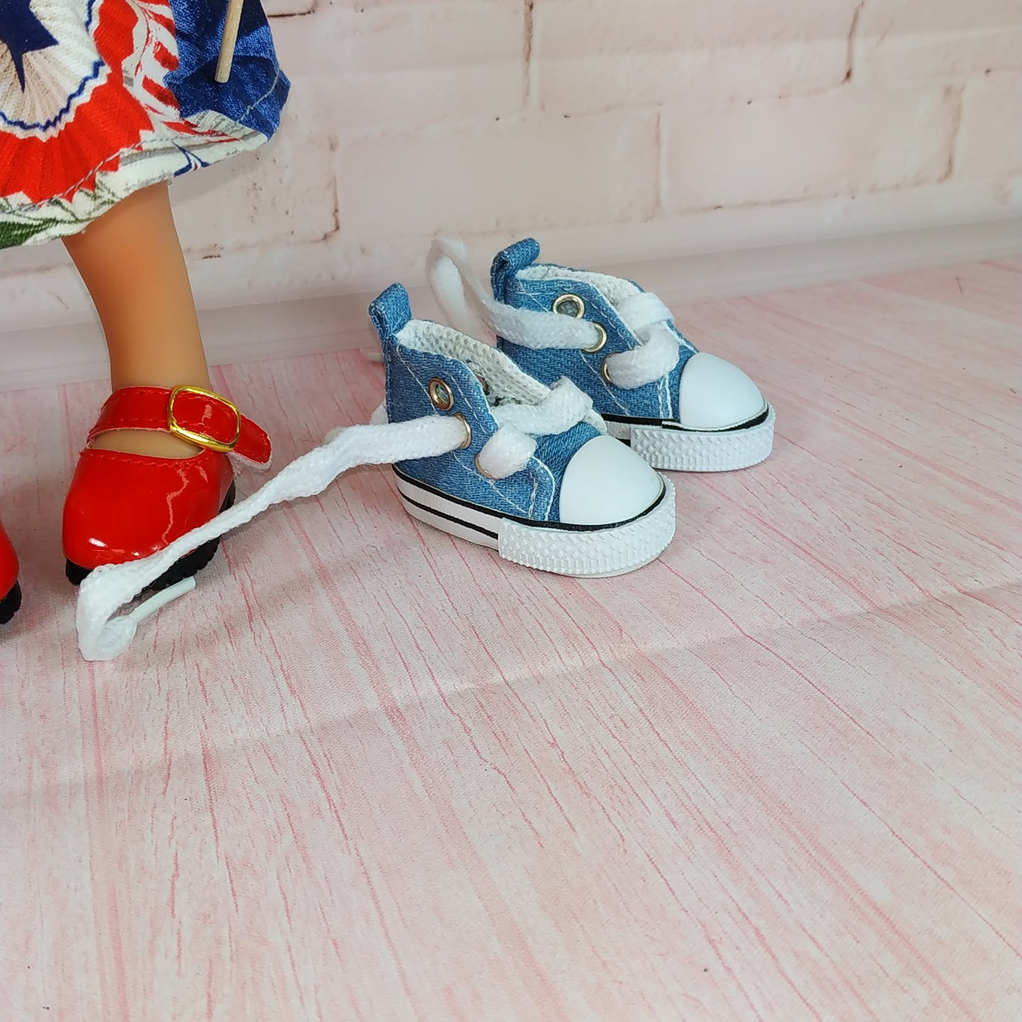 Blue Shoes for Mini Doll Mia 9''