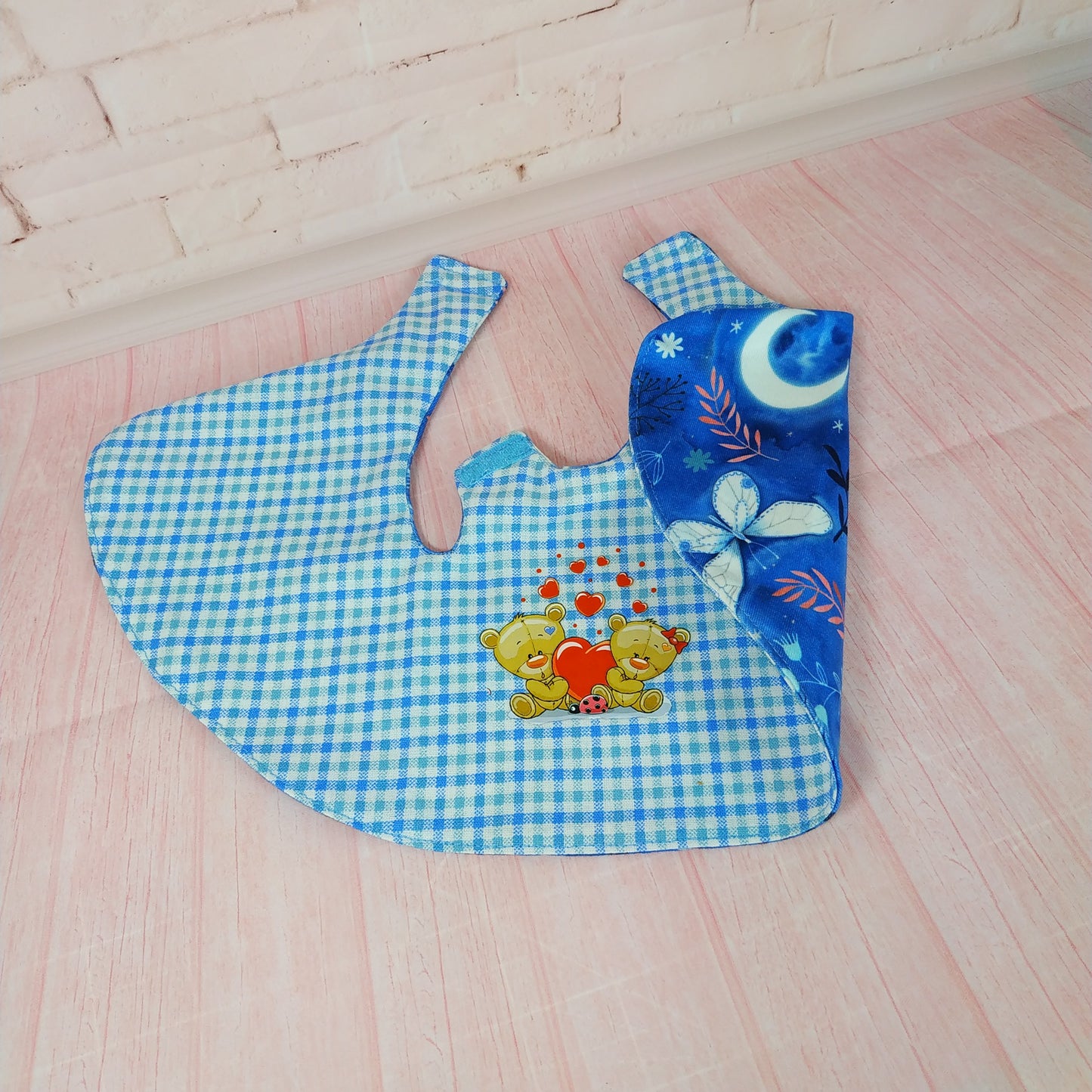 Reversible Blue Dress for doll Mia 12''