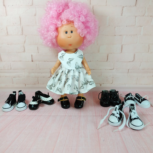 Black Shoes for Mini Doll Mia 9''