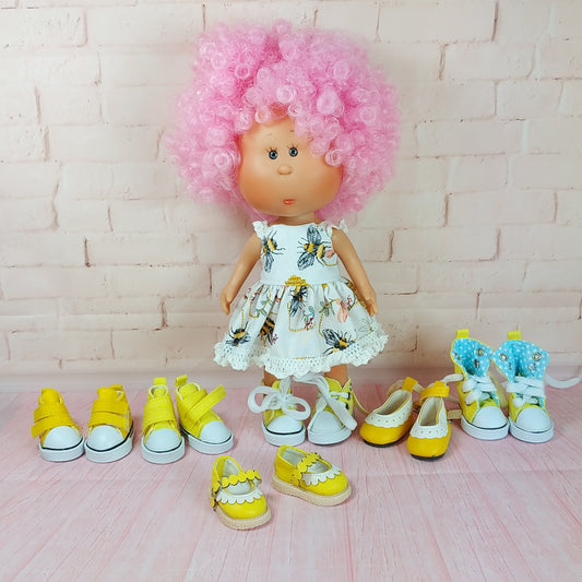 Yellow Shoes for Mini Doll Mia 9''