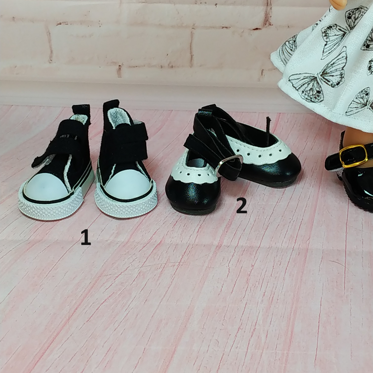 Black Shoes for Mini Doll Mia 9''