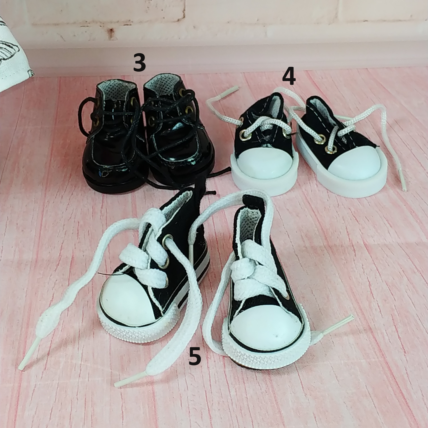 Black Shoes for Mini Doll Mia 9''